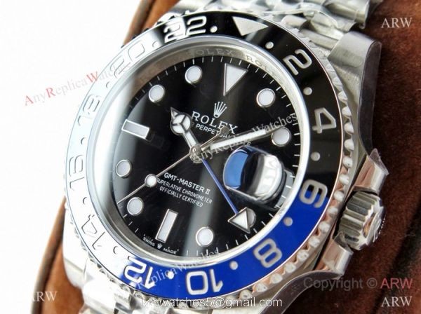 VR-Factory Swiss 3186 Rolex GMT-Master II Batman Jubilee Watch 126710blnr VR-Factory Swiss 3186 Rolex GMT-Master II Batman Jubilee Watch 126710blnr