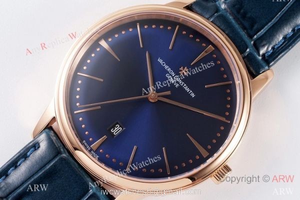 AI Factory Swiss Grade Vacheron Constantin Patrimony Watch Rose Gold Blue Dial AI Factory Swiss Grade Vacheron Constantin Patrimony Watch Rose Gold Blue Dial
