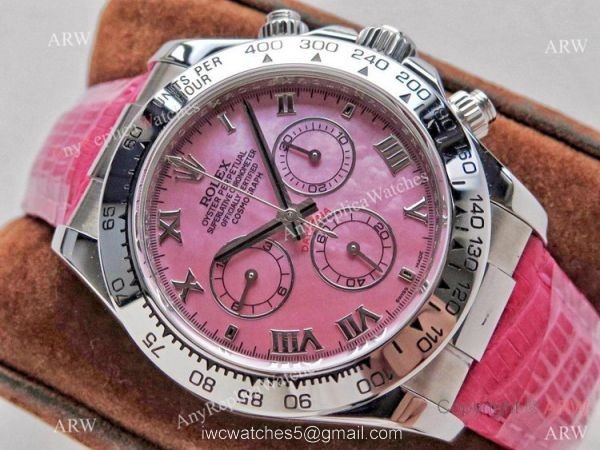 NEW! Rolex Daytona Pink Mother of Pearl Watch Swiss 7750 Movement NEW! Rolex Daytona Pink Mother of Pearl Watch Swiss 7750 Movement