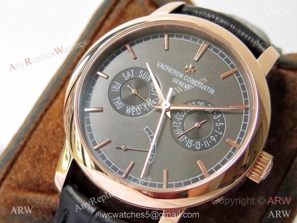 Swiss Replica Vacheron Constantin Traditionnelle Complications AIF Watch Gray Dial Swiss Replica Vacheron Constantin Traditionnelle Complications AIF Watch Gray Dial