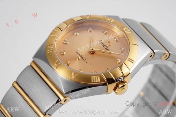 NEW! Swiss Copy Omega Constellation 2-Tone Watch 28mm Quartz NEW! Swiss Copy Omega Constellation 2-Tone Watch 28mm Quartz