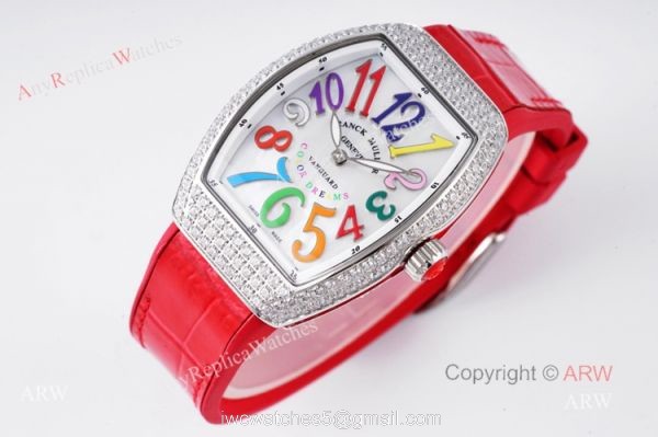 High Quality Replica Franck Muller Vanguard Color Dreams Women Watch With Diamonds High Quality Replica Franck Muller Vanguard Color Dreams Women Watch With Diamonds