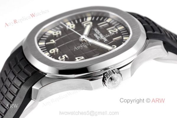 (ZF) Swiss 324 5167A Patek Philippe Aquanaut Grey Dial Black Rubber Band Automatic Watch Replica (ZF) Swiss 324 5167A Patek Philippe Aquanaut Grey Dial Black Rubber Band Automatic Watch Replica