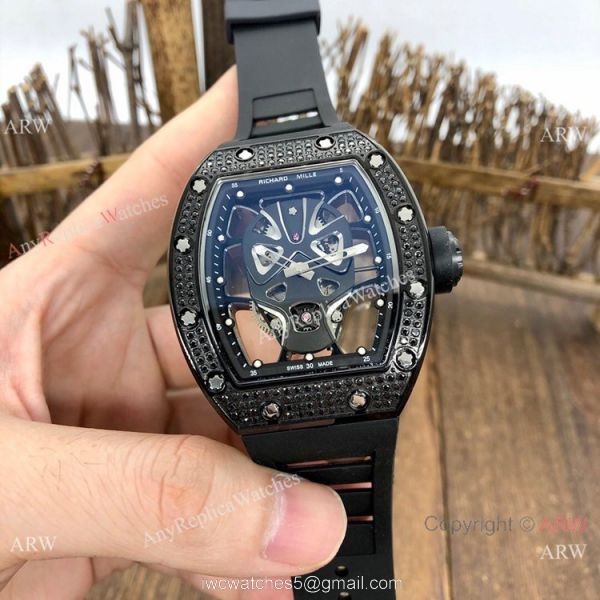 NEW! Copy Richard Mille RM52-06 Mask Watches Rose Gold Skull Diamond Case NEW! Copy Richard Mille RM52-06 Mask Watches Rose Gold Skull Diamond Case