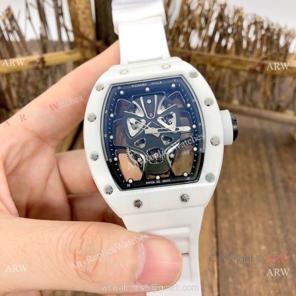 NEW! Copy Richard Mille RM52-06 Tourbillon Mask Watches Ceramic Case NEW! Copy Richard Mille RM52-06 Tourbillon Mask Watches Ceramic Case