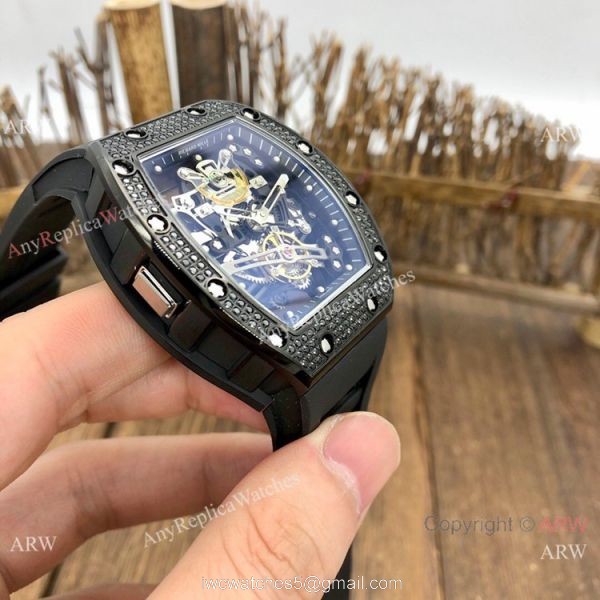 AAA Copy Richard Mille Bubba Watson RM38-01 Watch All Black Diamond AAA Copy Richard Mille Bubba Watson RM38-01 Watch All Black Diamond