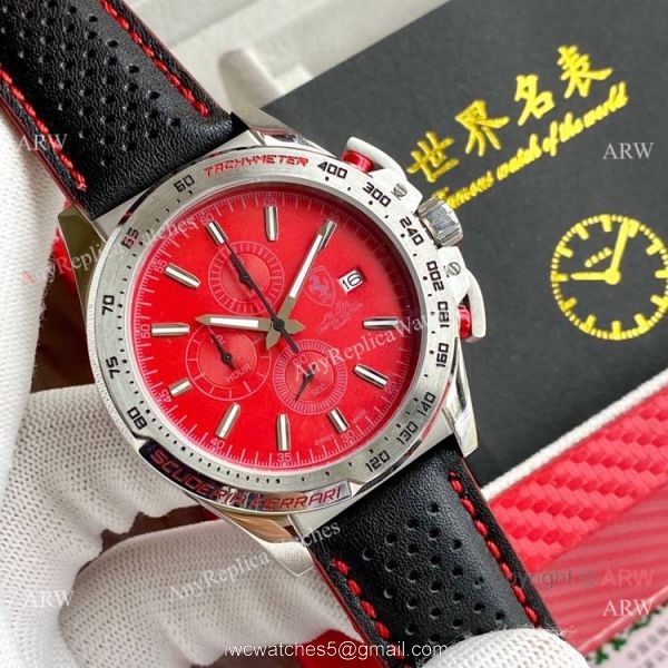 Best Quality Copy Ferrari Pilota SS Chronograph 46mm Watches Best Quality Copy Ferrari Pilota SS Chronograph 46mm Watches