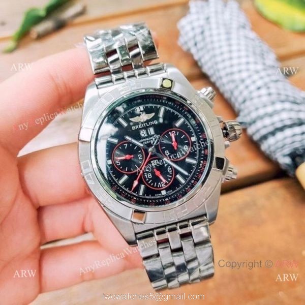 New Copy Breitling Chronometer Chronomat B01 Watches Brown Leather Strap New Copy Breitling Chronometer Chronomat B01 Watches Brown Leather Strap