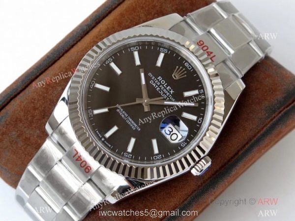 VR-factory Rolex Datejust II Replica Watch 904L Stainless Steel Black Face VR-factory Rolex Datejust II Replica Watch 904L Stainless Steel Black Face