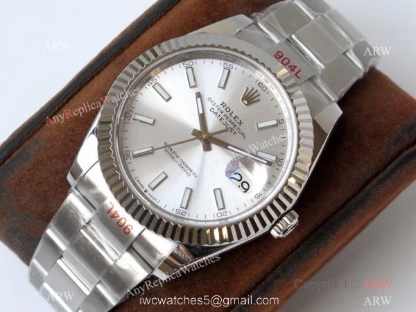 VR-factory Rolex Datejust 2 Watch 904L Steel Silver Dial Fluted Bezel VR-factory Rolex Datejust 2 Watch 904L Steel Silver Dial Fluted Bezel