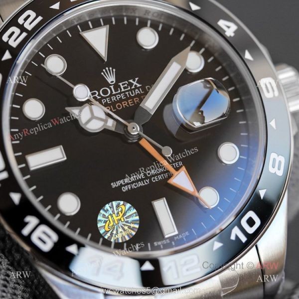 Hot Sale Rolex Explorer ii Ceramic Bezel Black Face Swiss 2836 GMT Watch Replica Hot Sale Rolex Explorer ii Ceramic Bezel Black Face Swiss 2836 GMT Watch Replica