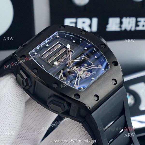 Sexy Richard Mille RM69 For Sale High Quality Replica Richard Mille All Black Men Watch Sexy Richard Mille RM69 For Sale High Quality Replica Richard Mille All Black Men Watch