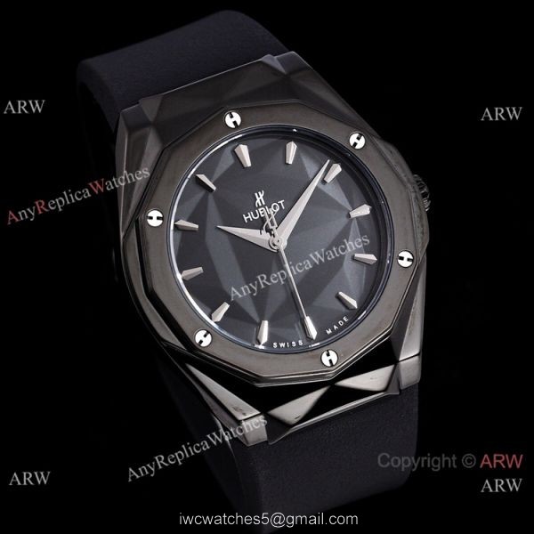High Quality Hublot Sang Bleu White Dial Black Case Watch High Quality Hublot Sang Bleu White Dial Black Case Watch