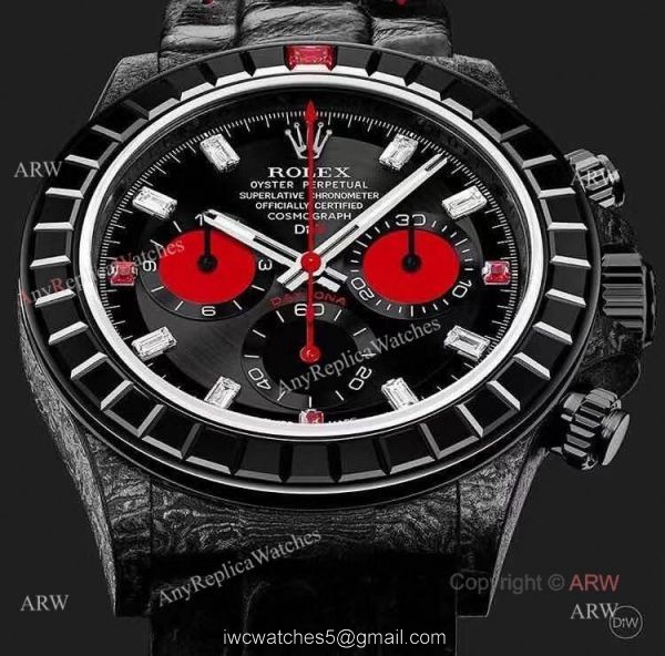 High Quality Replica Rolex Daytona Rainbow Black Carbon Swiss Quartz Watch High Quality Replica Rolex Daytona Rainbow Black Carbon Swiss Quartz Watch
