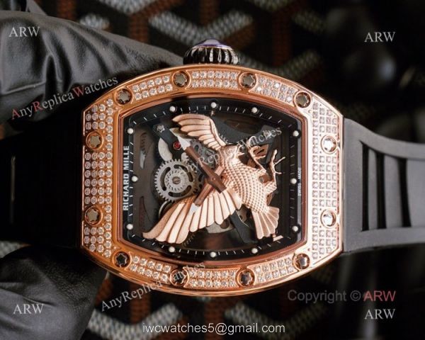 Unique Model Richard Mille RM 57-05 Eagle Dial With Rose Gold Diamonds Watch Replica Unique Model Richard Mille RM 57-05 Eagle Dial With Rose Gold Diamonds Watch Replica