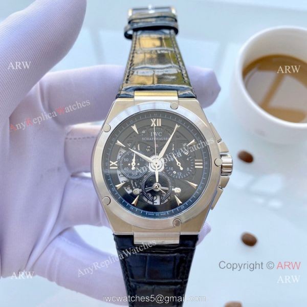 Replica IWC Aquatimer Black Leather Strap Watches 42mm Replica IWC Aquatimer Black Leather Strap Watches 42mm