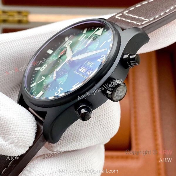 New Replica IWC Big Pilots Chronogaph Watch SS Green Dial New Replica IWC Big Pilots Chronogaph Watch SS Green Dial