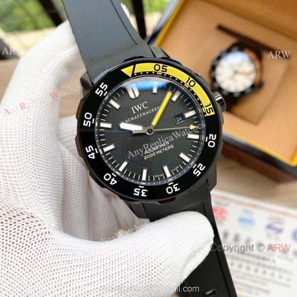 Wholesale Replica IWC Aquatimer Watch Black Steel Wholesale Replica IWC Aquatimer Watch Black Steel