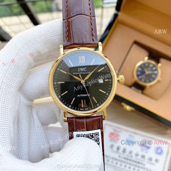 Knock off IWC Portofino 40mm Watches Yellow Gold Blue Dial Knock off IWC Portofino 40mm Watches Yellow Gold Blue Dial