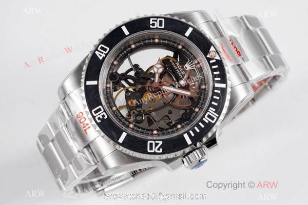 VR-Factory MAX 1-1 Best Edition Rolex Andrea Pirlo Skeleton Submariner Watch 904L Steel 3130 Movement VR-Factory MAX 1-1 Best Edition Rolex Andrea Pirlo Skeleton Submariner Watch 904L Steel 3130 Movement