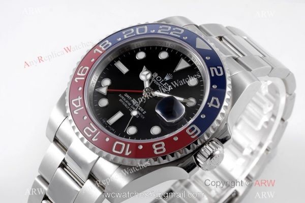 VR Factory V2 Version AAA Replica Rolex GMT-Master II Watch Oyster Band Pepsi Ceramic Bezel VR Factory V2 Version AAA Replica Rolex GMT-Master II Watch Oyster Band Pepsi Ceramic Bezel