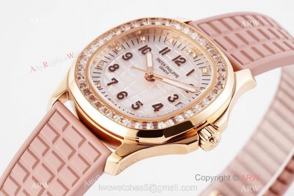 PPF Factory Patek Philippe Aquanaut Cal.324 Watch Copy Rose Gold and Pink PPF Factory Patek Philippe Aquanaut Cal.324 Watch Copy Rose Gold and Pink