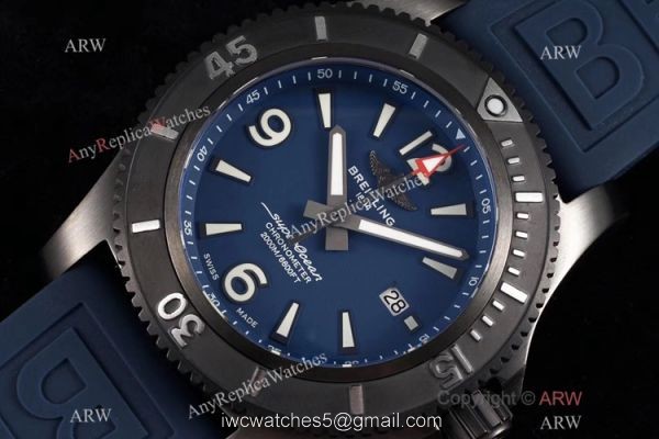 2020 New! Swiss Replica Breitling Superocean Automatic 46mm Watch Black Steel Blue Dial 2020 New! Swiss Replica Breitling Superocean Automatic 46mm Watch Black Steel Blue Dial