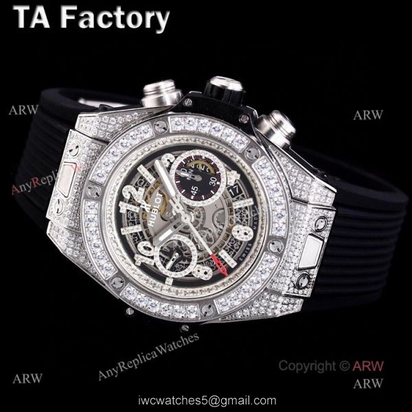 Best Replica Hublot Big Bang Unico 45mm Full Diamonds Automatic Watch For Men Best Replica Hublot Big Bang Unico 45mm Full Diamonds Automatic Watch For Men