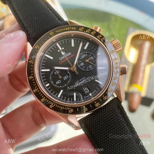 Best Quality Omega Speedmaster 43mm Watches Rose Gold Case Best Quality Omega Speedmaster 43mm Watches Rose Gold Case