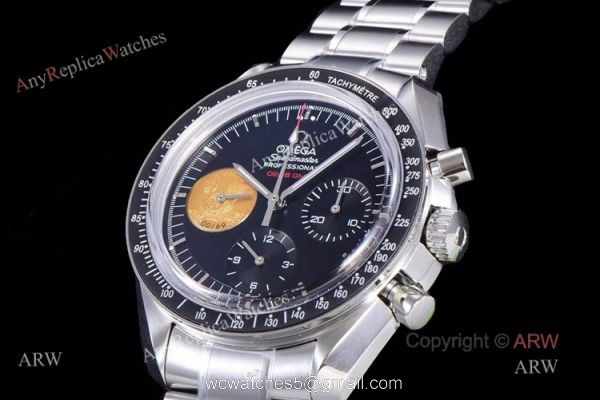 New Omega Speedmaster Moonwatch Black Ceramic Watch OM Factory 42mm Replica New Omega Speedmaster Moonwatch Black Ceramic Watch OM Factory 42mm Replica
