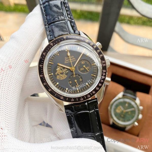 Buy Replica Omega Speedmaster Apollo Eleven Watches Green Dial Moonshine Gold Case Buy Replica Omega Speedmaster Apollo Eleven Watches Green Dial Moonshine Gold Case