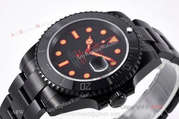 2021 New! Swiss Grade Rolex Submariner Blaken IPK 2824 Men Watch Orange Markers 2021 New! Swiss Grade Rolex Submariner Blaken IPK 2824 Men Watch Orange Markers