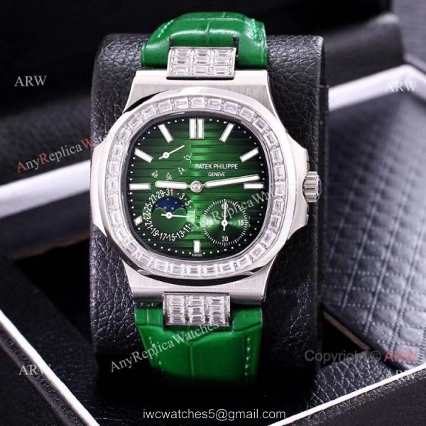Clone Patek Philippe Nautilus Power Reserve Men Watches Diamond Bezel Gray Face Clone Patek Philippe Nautilus Power Reserve Men Watches Diamond Bezel Gray Face