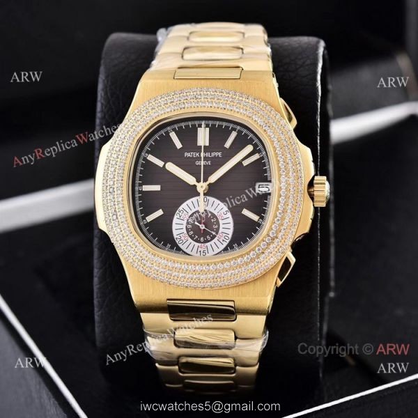 Clone Patek Philippe Nautilus Yellow Gold Diamond Bezel Chronograph Watches Clone Patek Philippe Nautilus Yellow Gold Diamond Bezel Chronograph Watches