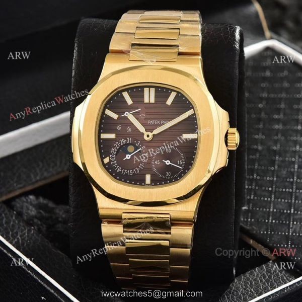 Patek Philippe Power Reserve Moonphase Copy Watches All Gold 40mm Patek Philippe Power Reserve Moonphase Copy Watches All Gold 40mm