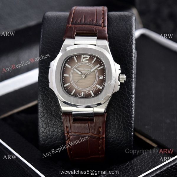 Copy Patek Philippe Lady Nautilus Watches Gray Gradient Dial 32mm Copy Patek Philippe Lady Nautilus Watches Gray Gradient Dial 32mm