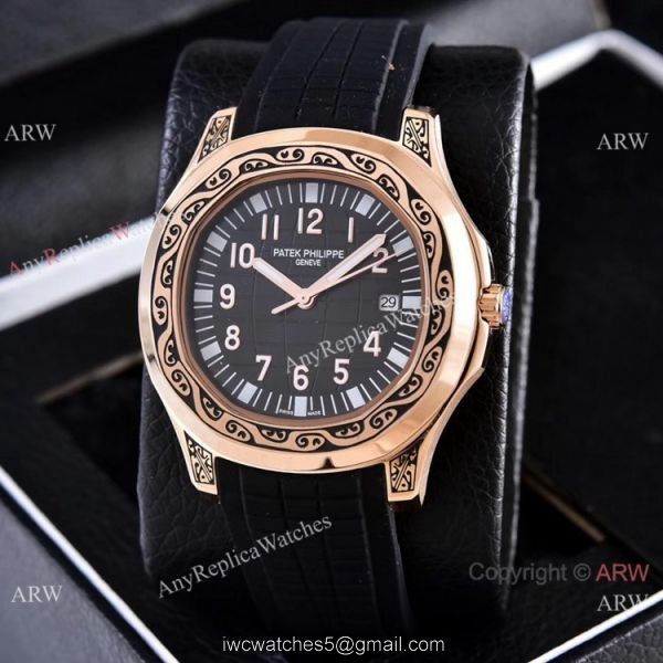 Clone Patek Philippe Aquanaut Rose Gold Engraving Watches Vintage Model Clone Patek Philippe Aquanaut Rose Gold Engraving Watches Vintage Model