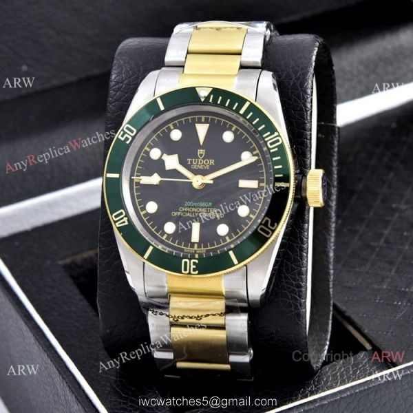 Copy Tudor Heritage Black Bay Two Tone Blue Bezel Watches Copy Tudor Heritage Black Bay Two Tone Blue Bezel Watches
