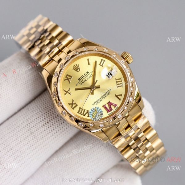 Swiss Copy Rolex Oyster Perpetual Datejust 31 Yellow Gold Jubilee Watch Swiss Copy Rolex Oyster Perpetual Datejust 31 Yellow Gold Jubilee Watch