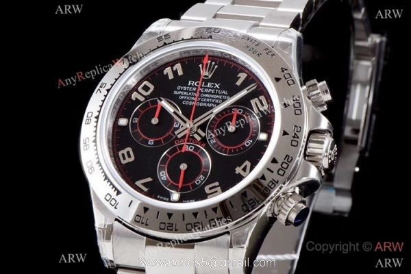 Best 1:1 Swiss 4130 Rolex Daytona JH Chronograph Copy Watch Black Arabic Best 1:1 Swiss 4130 Rolex Daytona JH Chronograph Copy Watch Black Arabic
