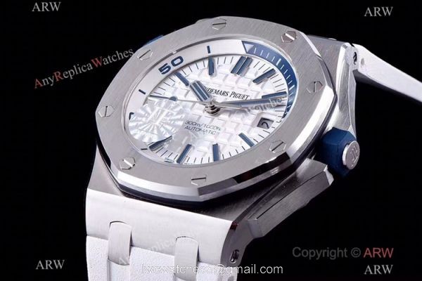 JF Factory V8 1:1 Best Audemars Piguet Divers Men Watch White Dial JF Factory V8 1:1 Best Audemars Piguet Divers Men Watch White Dial