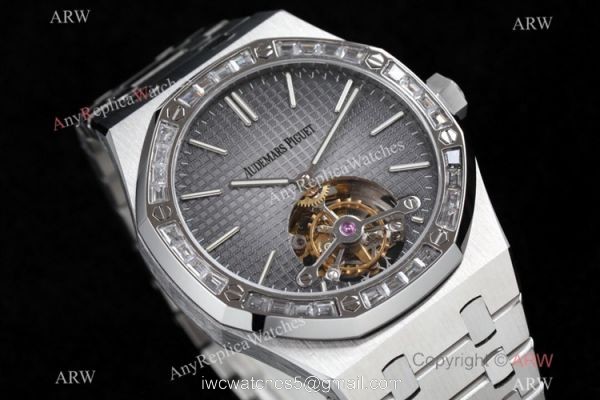 R8 Factory Audemars Piguet Royal Oak Tourbillon Cal.2924 Watch Diamond Bezel 41mm R8 Factory Audemars Piguet Royal Oak Tourbillon Cal.2924 Watch Diamond Bezel 41mm