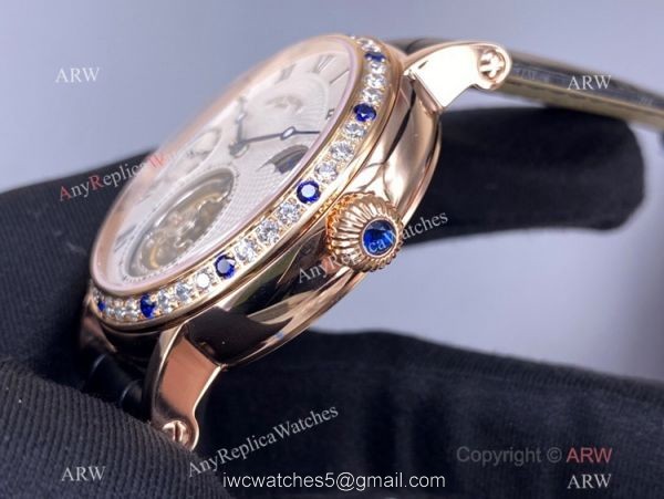 Super Clone Patek Philippe Tourbillon Moon phase Rose Gold Diamond Watch Power Reserve Super Clone Patek Philippe Tourbillon Moon phase Rose Gold Diamond Watch Power Reserve