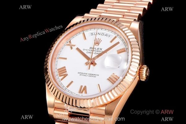 (GM) Swiss Rolex Day-Date Replica 228235 0032 Watch White Dial 40mm (GM) Swiss Rolex Day-Date Replica 228235 0032 Watch White Dial 40mm