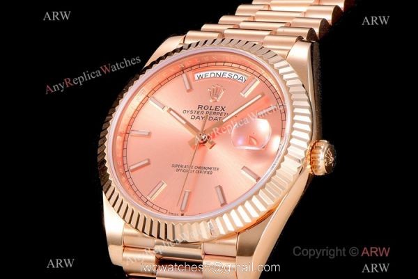 (GM) AAA Copy Rolex Oyster Perpetual Day Date 40 ETA2836 Watch Champagne Face (GM) AAA Copy Rolex Oyster Perpetual Day Date 40 ETA2836 Watch Champagne Face