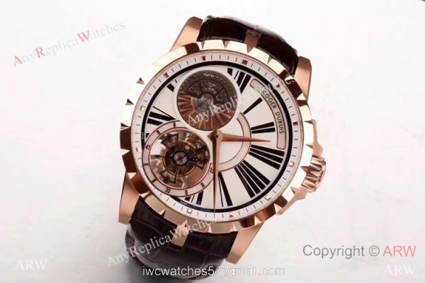 Swiss Copy Roger Dubuis Excalibur Tourbillon RDDBEX0216 Watch Rose Gold Swiss Copy Roger Dubuis Excalibur Tourbillon RDDBEX0216 Watch Rose Gold