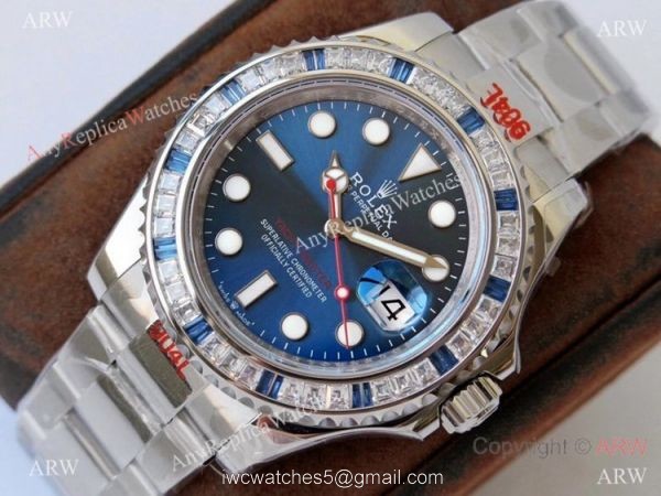 (ROF) Swiss Grade Copy Rolex YachtMaster Custom Edition Diamond Watch 2021 New! (ROF) Swiss Grade Copy Rolex YachtMaster Custom Edition Diamond Watch 2021 New!