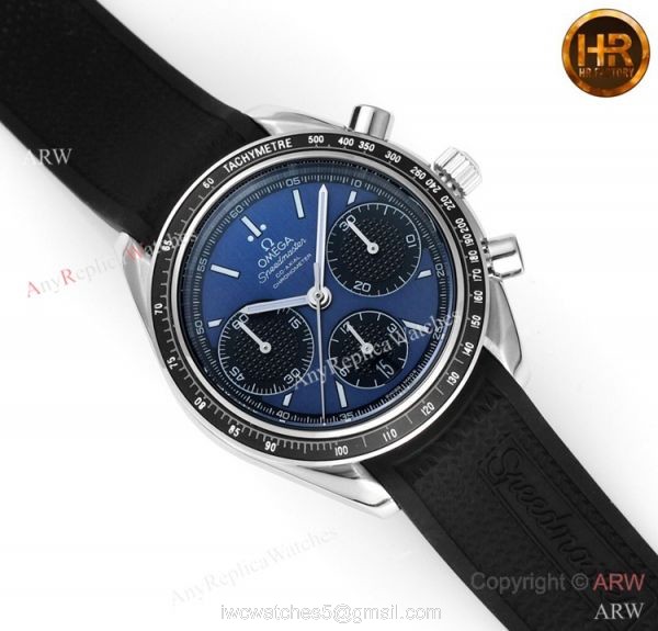 HRF Swiss Replica Omega Speedmaster Racing Chronograph Watch Blue Dial HRF Swiss Replica Omega Speedmaster Racing Chronograph Watch Blue Dial