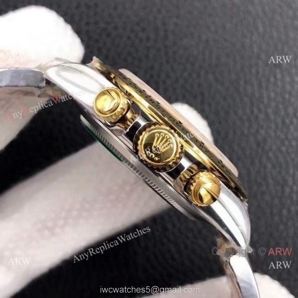 Custom Edition AAA Replica Rolex Daytona 1:1 Noob Factory Cal.4130 Two Tone Diamond watch Custom Edition AAA Replica Rolex Daytona 1:1 Noob Factory Cal.4130 Two Tone Diamond watch