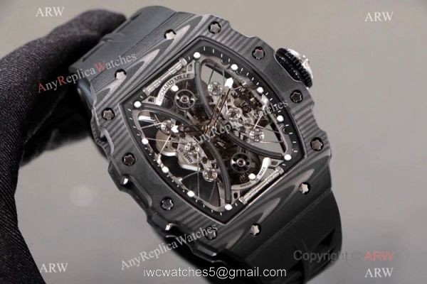 KV Factory Richard Mille RM53-01 Tourbillon Pablo Mac Donough Watch TPT Carbon Rubber Strap KV Factory Richard Mille RM53-01 Tourbillon Pablo Mac Donough Watch TPT Carbon Rubber Strap